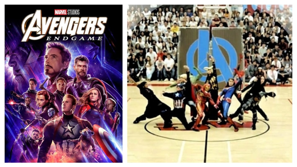 Taneční vystoupení Avengers